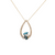 14K YG .18CT MQ .23CT PR TOPAZ .26CTW DIA LESLIES 1MM SINGAPORE 18"