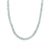 Aquamarine Bead Necklace with Sterling Silver Clasp