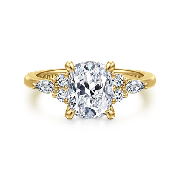AVAH 14K YG .13CTW G-H VS2 .14