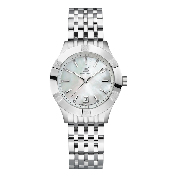 GLOCK GW-31-3-18 Stainless Watch with Mother of Pearl Dial