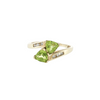 14KY PERIDOT DIA RING