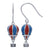 STERLING BLUE/RED ENAMEL HOT A