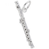 Sterling Silver Flute Charm.