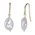 14K Yellow Gold Keshi Pearl Dangle Earrings