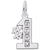 STERLING NUMBER ONE GRAD CHARM