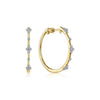 14K YG .14CTW G-H SI+ 20MM HOO