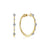 14K YG .14CTW G-H SI+ 20MM HOO
