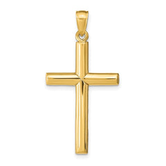 10K YG CROSS PENDANT