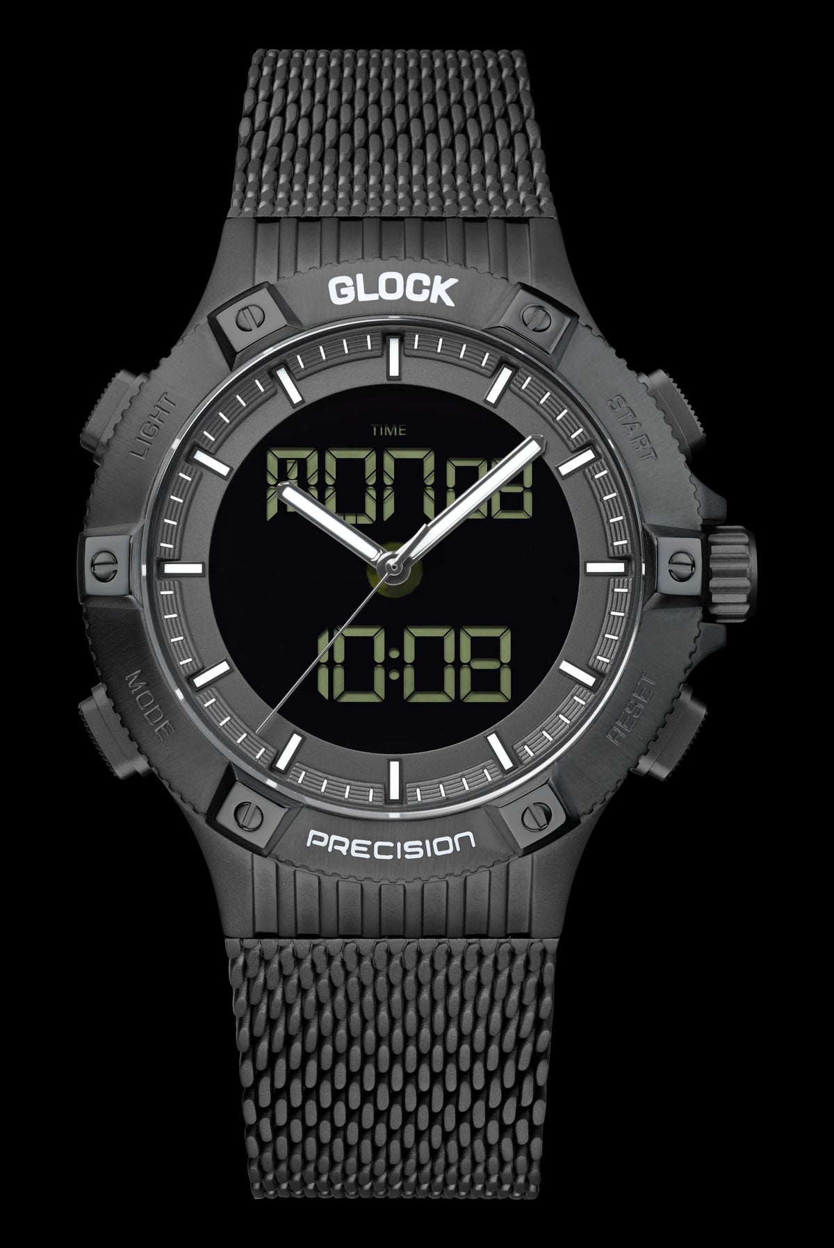 BLACK STAINLESS MESH  44MM ANA