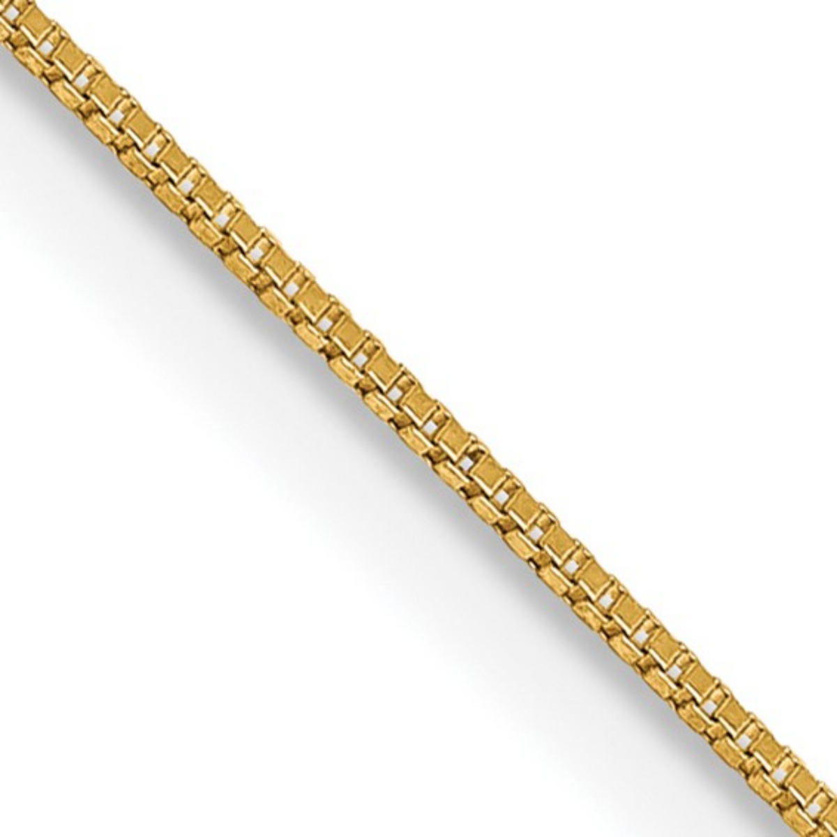 Estate: 14K Yellow Gold Box Chain 17" 1.3MM Width