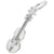 Sterling Silver Violin Charm.