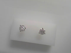 14K WG LAB GROWN STUDS 2CTW G-