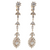 Estate 14kt Yellow Gold 4.5ctw Diamond Dangle Earrings