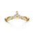 14K Yellow Gold Starlight Diamond Contour Band