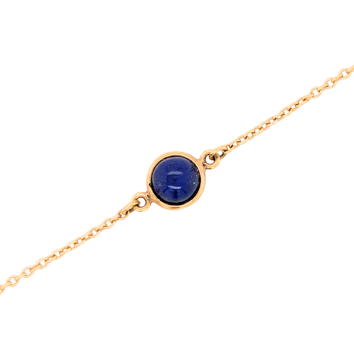 Estate: 18K Yellow Gold Tiffany & Co Lapis Lazuli Bracelet