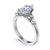 14K White Gold 1CT MQ Center Diamond Engagement Ring Avah S2249553