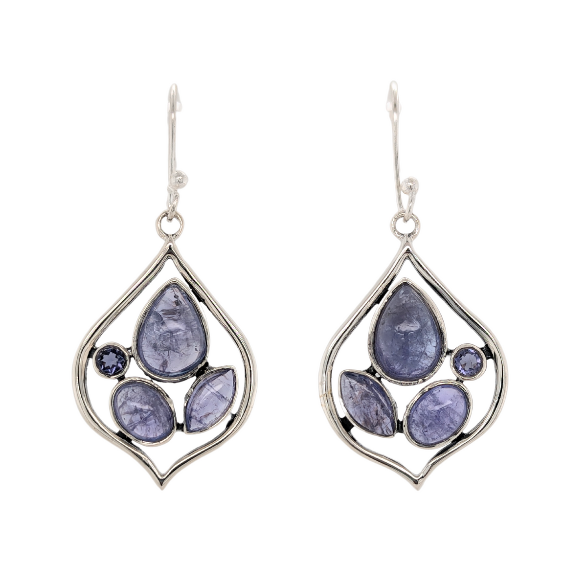 Sterling Silver Tanzanite Dangle Earirngs