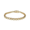 14K YG 8.88CTW J-L SI1 TENNIS BRACELET 7"