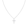 18kt Yellow Gold .26ctw H-I SI Bezel Cross Adjustable Chain.
