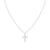 18kt Yellow Gold .26ctw H-I SI Bezel Cross Adjustable Chain.