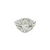 Estate Plat/14kt White Gold Bridal Set 1.76ct Pear 1ctw Sides