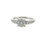 Estate 14kt White Gold Illusion Top Diamond .63ctw I I1 Engagement ring