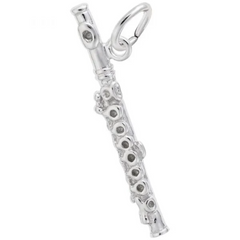 Sterling Silver Flute Charm