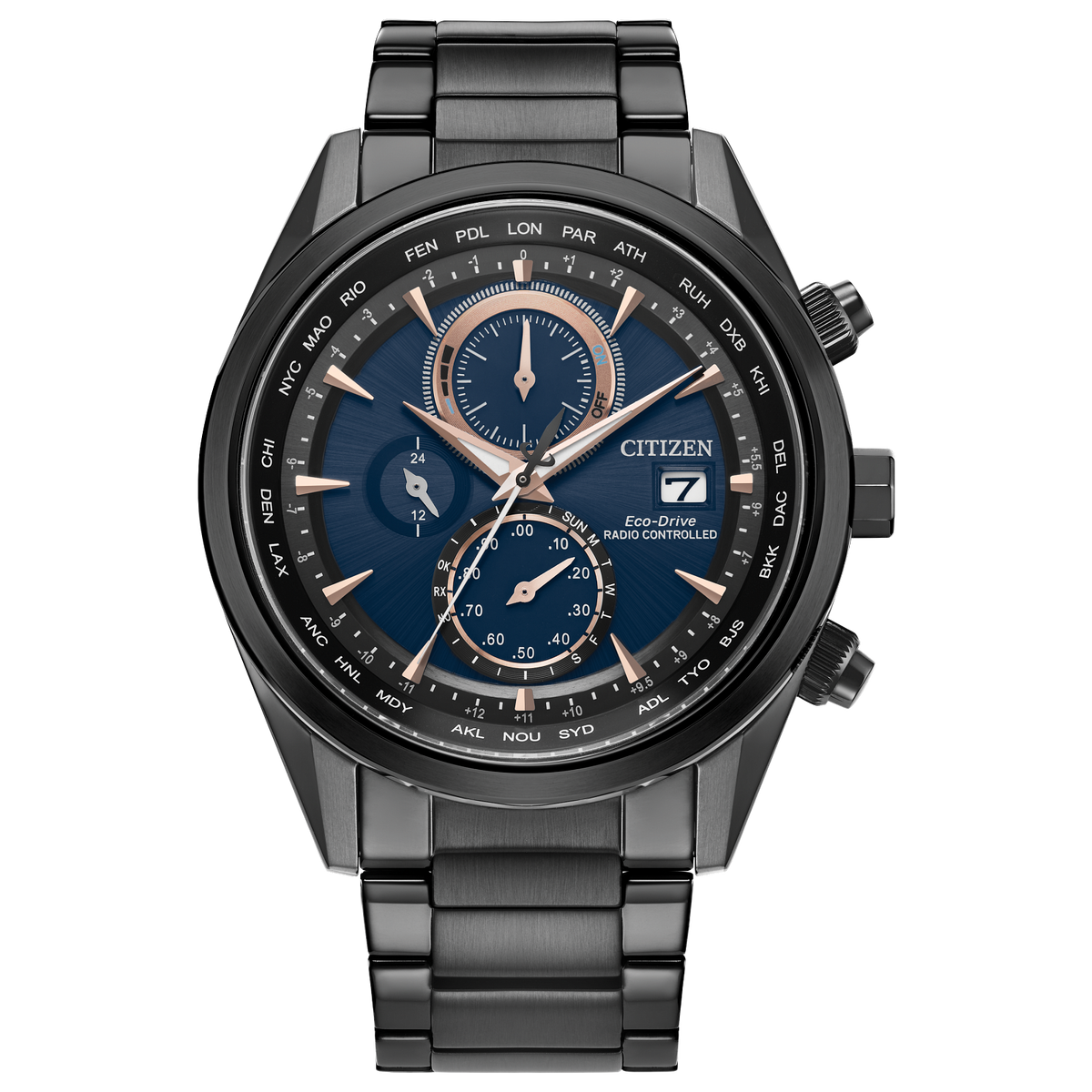 Citizen Eco Drive Sport Luxury A-T Black Watch AT8265-57L