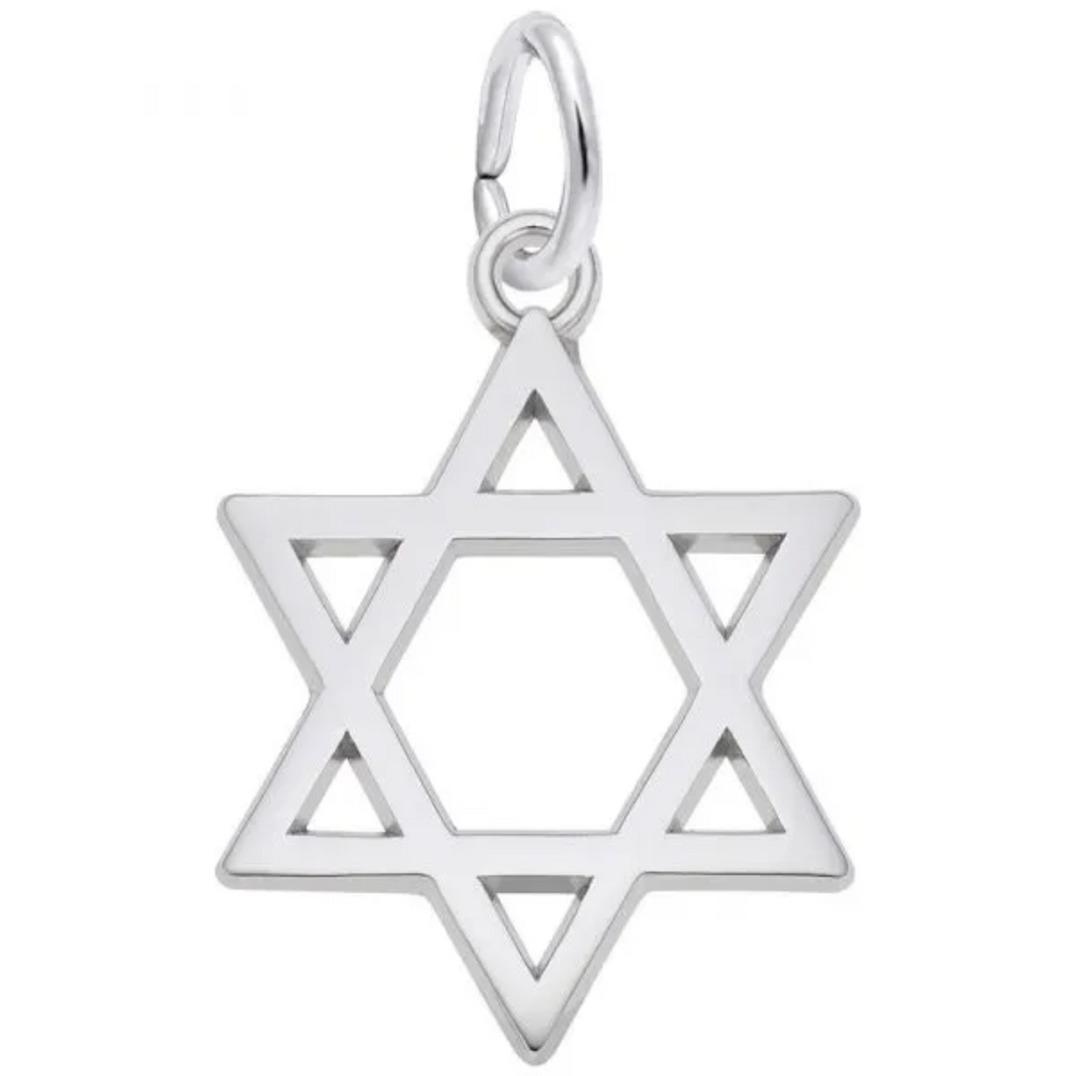 Sterling Silver Star of David Charm