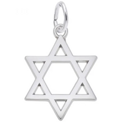 Sterling Silver Star of David Charm