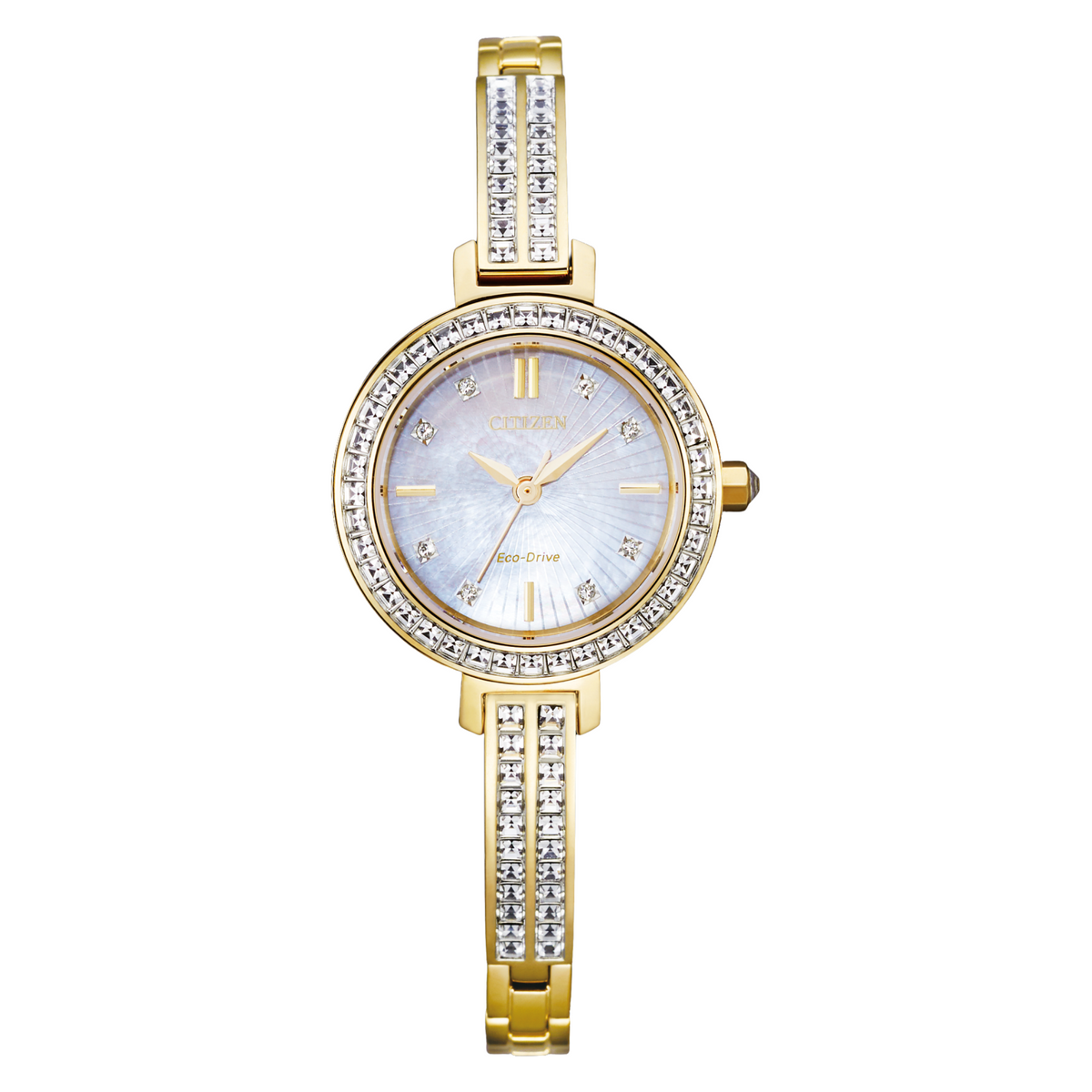 Citizen Eco Drive Goldtone Silhouette Watch EM0862-56D