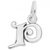 Sterling Silver Initial P Charm
