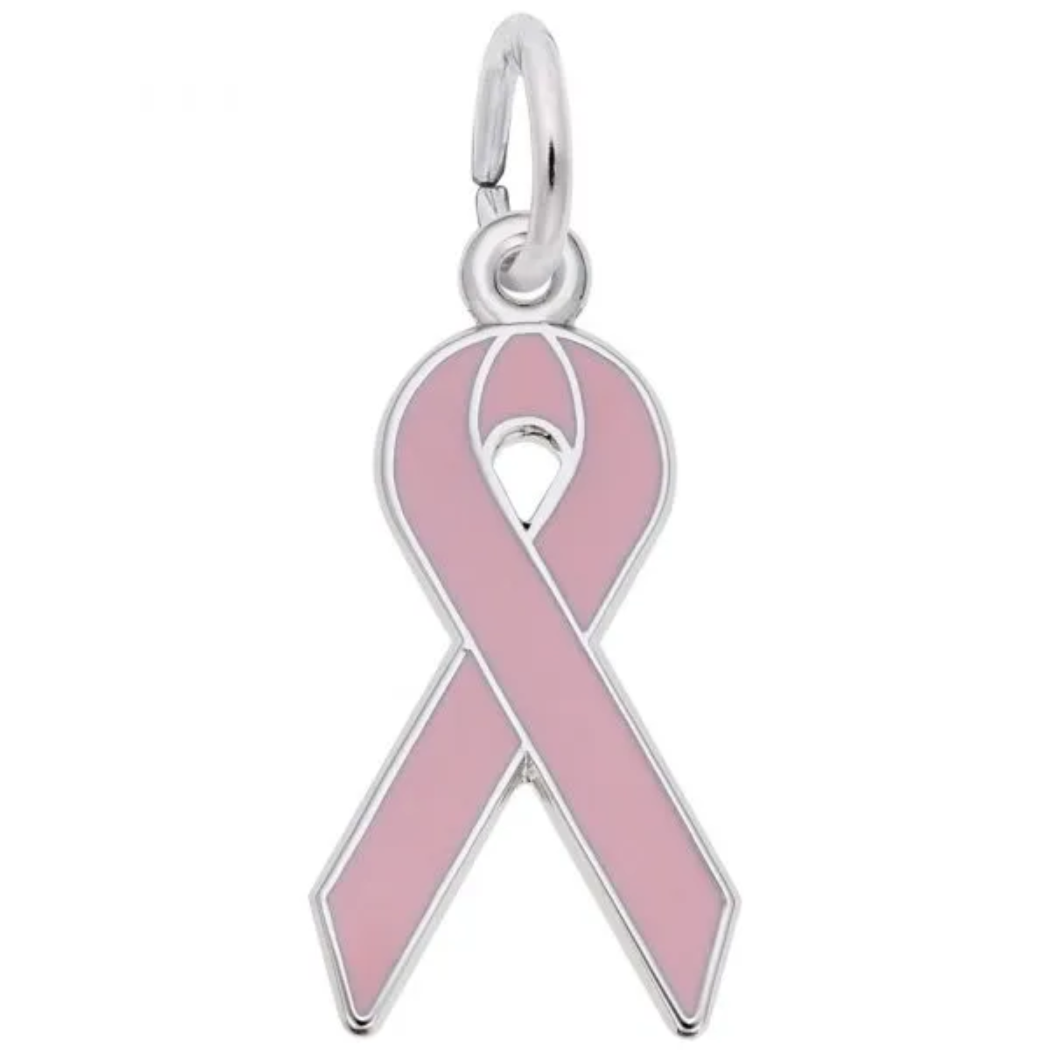 Sterling Silver Breast Cancer Awareness Charm