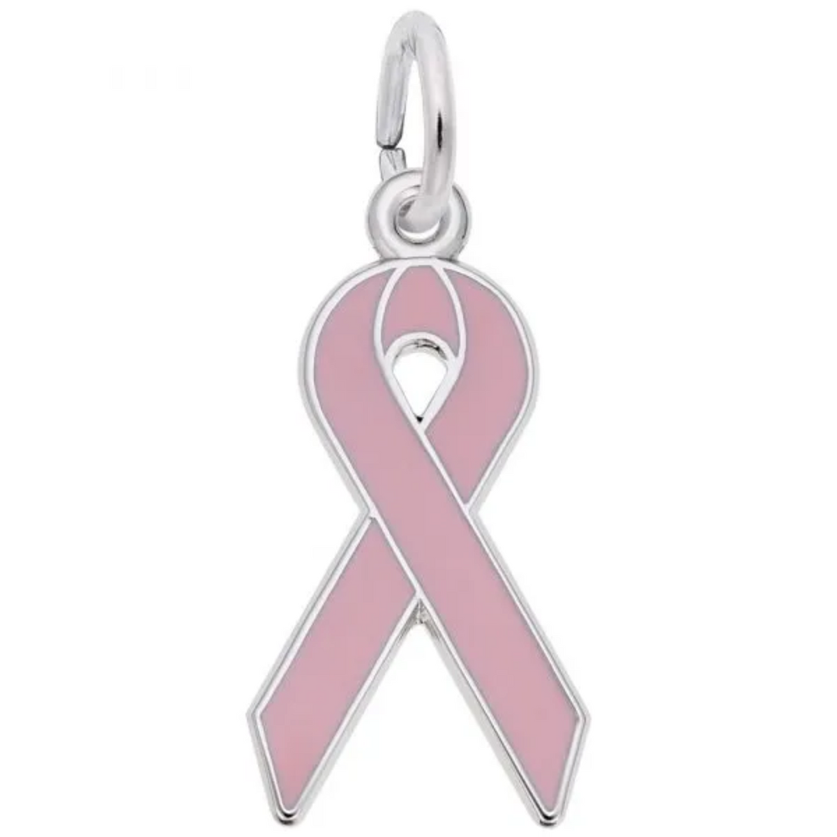 Sterling Silver Breast Cancer Awareness Charm