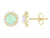 14K YG 1.06CTW OPAL .38CTW DIA