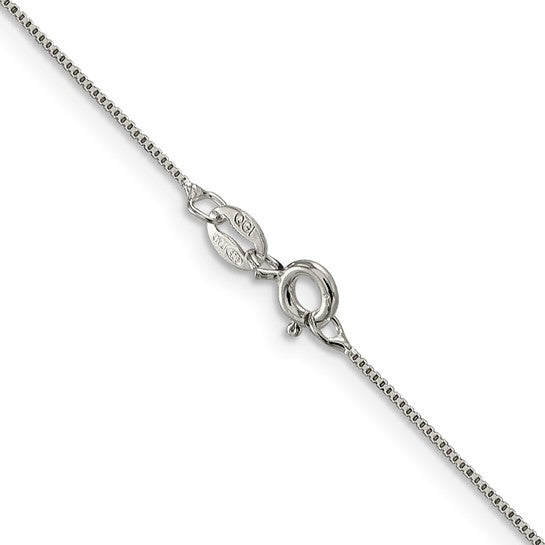 Sterling Silver .6MM Box Chain 18"