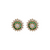 14KY DIA .68CTW EMERALD .16CTW STUDS