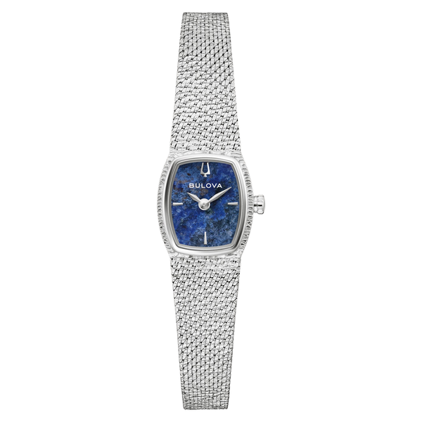 Bulova Goddess of Time Silvertone Wath with Sodalite 96L343