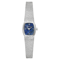 Bulova Goddess of Time Silvertone Wath with Sodalite 96L343