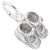 Sterling Stilver Baby Booties Charm.