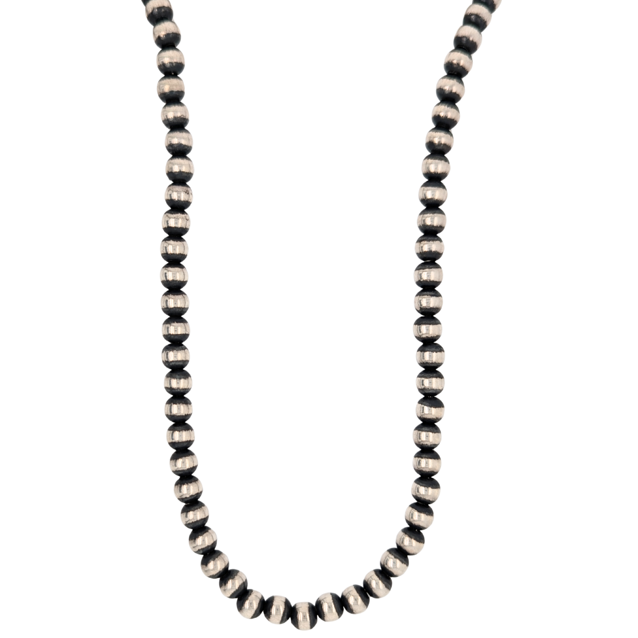 Estate Sterling Sliver Navajo Pearl Necklace 20in