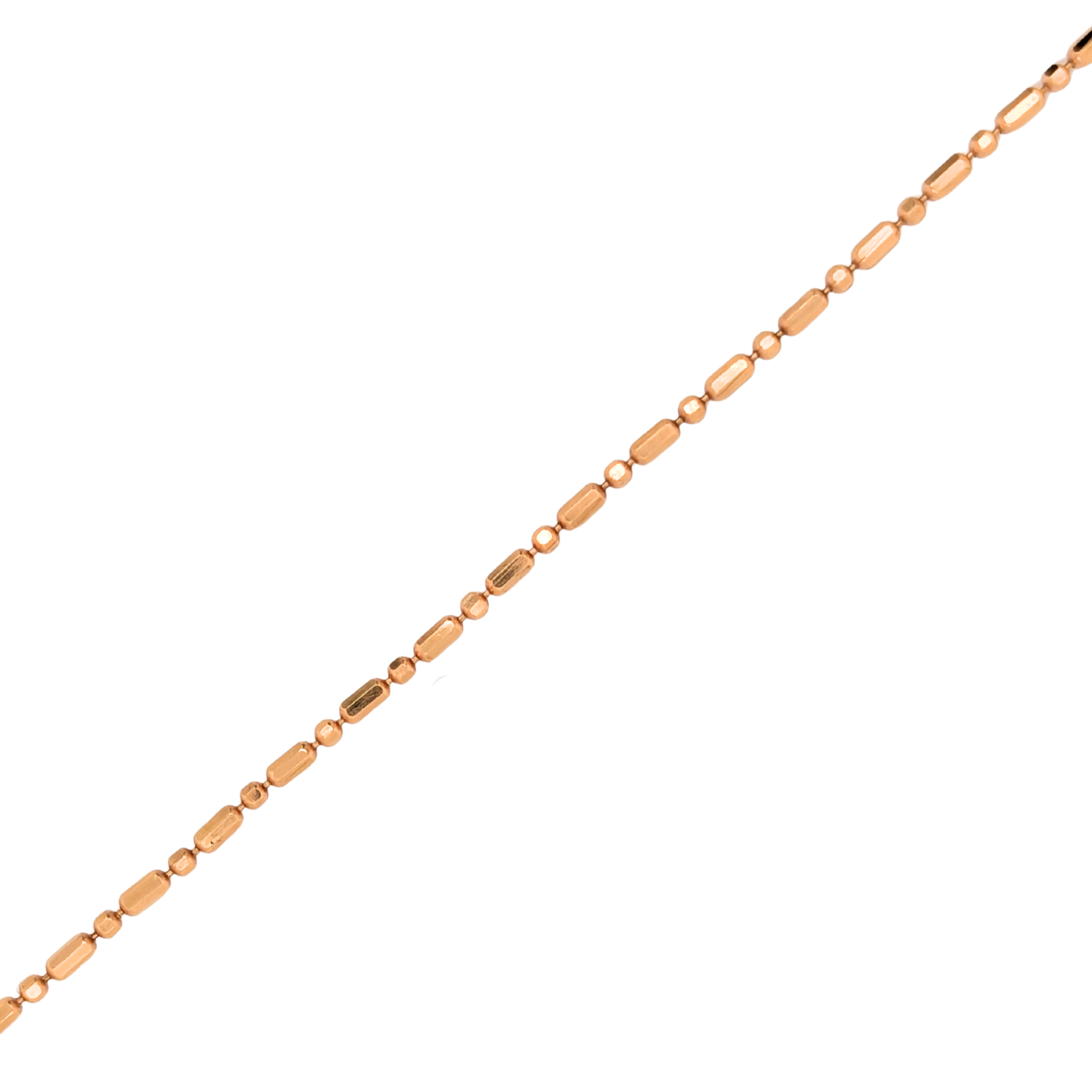 Estate: 18K Rose Gold Bead Chain