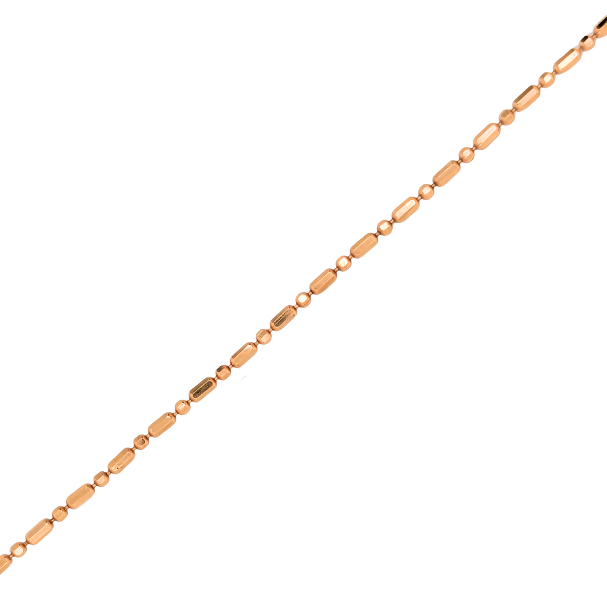 Estate: 18K Rose Gold Bead Chain