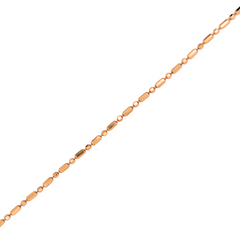 Estate: 18K Rose Gold Bead Chain
