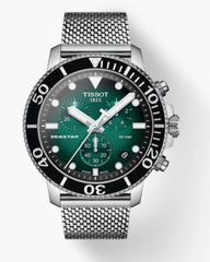 Tissot Seastar 1000 Chronograph Watch with Green Gradient