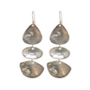 S/S SILPADA HAMMERED DISK DROP EARRINGS
