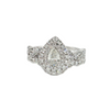 14KW NEIL LANE PEAR DIA 3.5CTW HALO BRIDAL SET