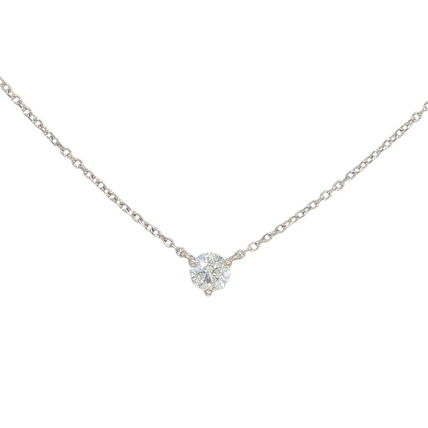 14KW 0.33CT DIA SOLITAIRE NECK