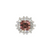 Estate Platinum 4.08ct Tourmaline 1.55ctw Diamond Ring sz 8.25
