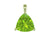 14K YG 2.04CT TRILLION PERIDOT